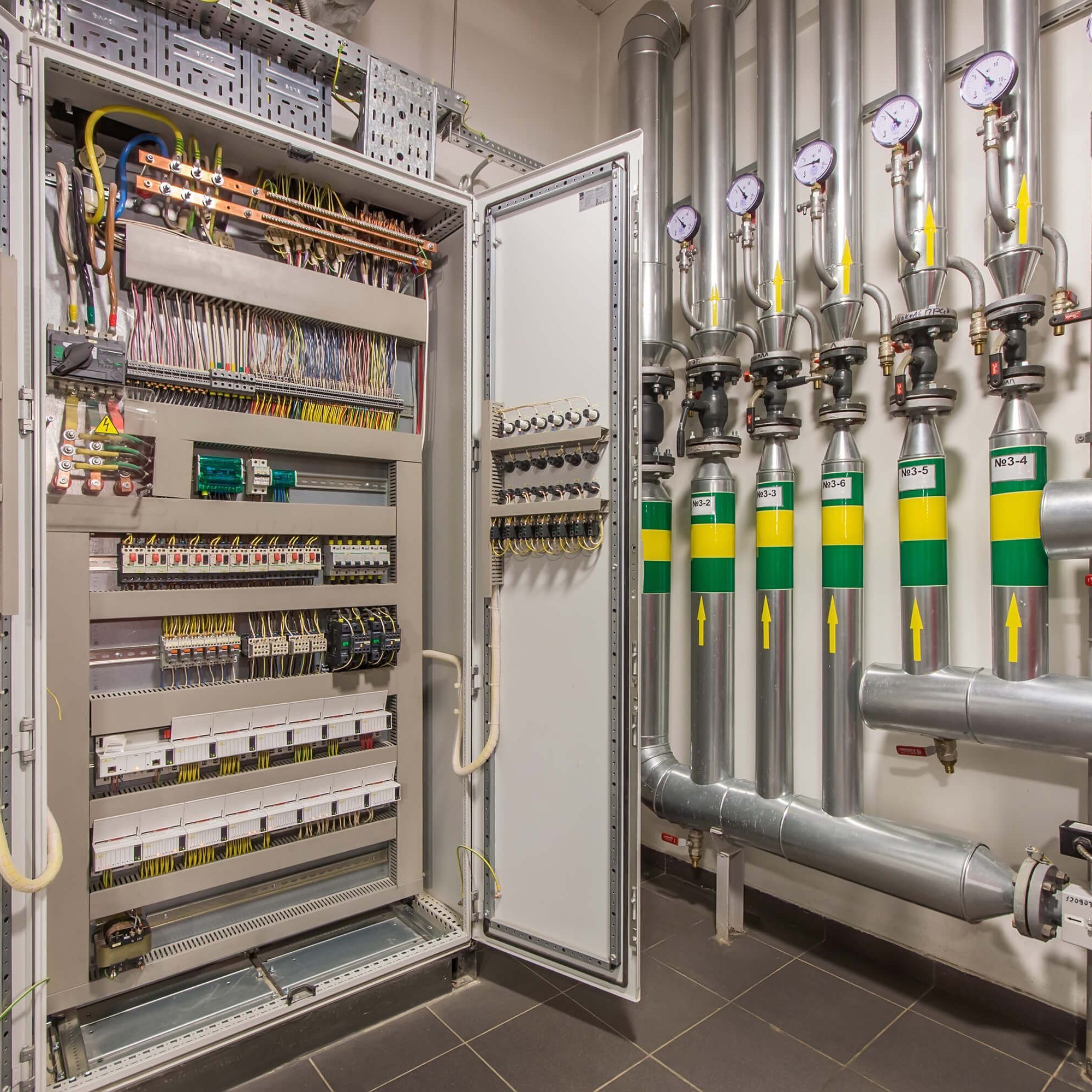 Stock Photo Electric Control Panel Enclosure For Power And Distribution Electricity Uninterrupted Electrical